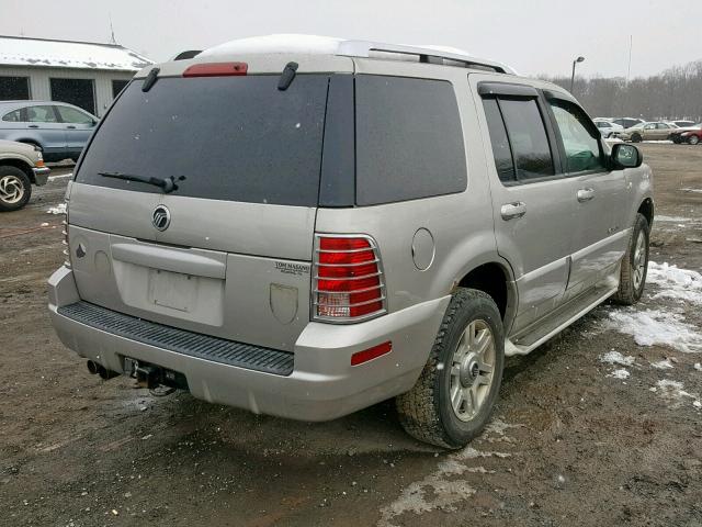 4M2ZU86W62ZJ36583 - 2002 MERCURY MOUNTAINEE SILVER photo 4