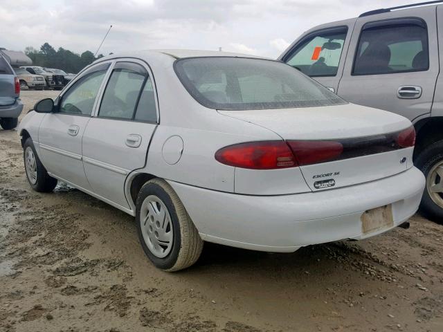 3FAFP13P72R193079 - 2002 FORD ESCORT WHITE photo 3