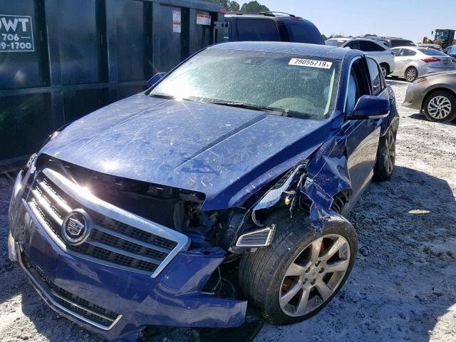 1G6AB5SXXD0124596 - 2013 CADILLAC ATS LUXURY BLUE photo 2