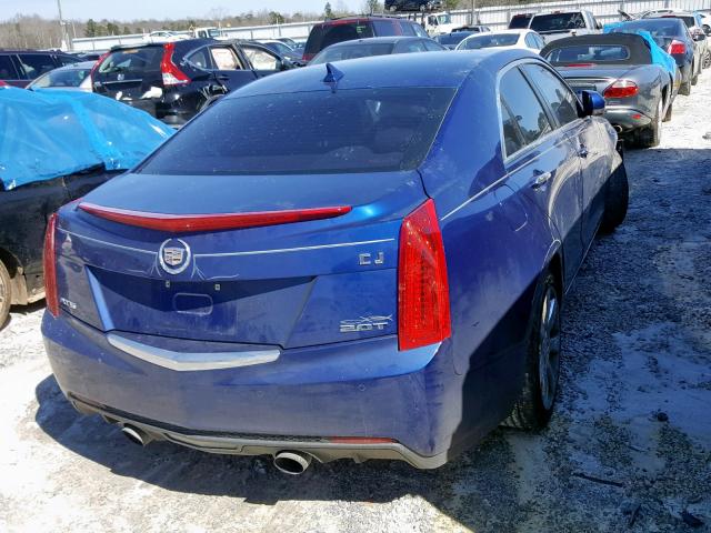 1G6AB5SXXD0124596 - 2013 CADILLAC ATS LUXURY BLUE photo 4