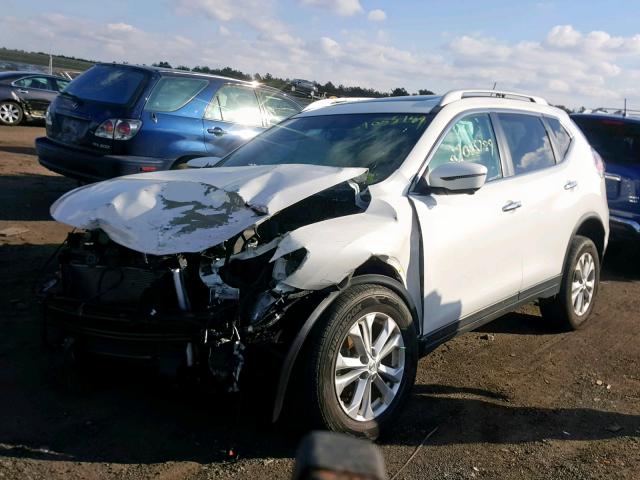 5N1AT2MV8GC809747 - 2016 NISSAN ROGUE S WHITE photo 2