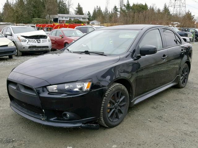 JA32U2FU5FU606431 - 2015 MITSUBISHI LANCER ES BLACK photo 2