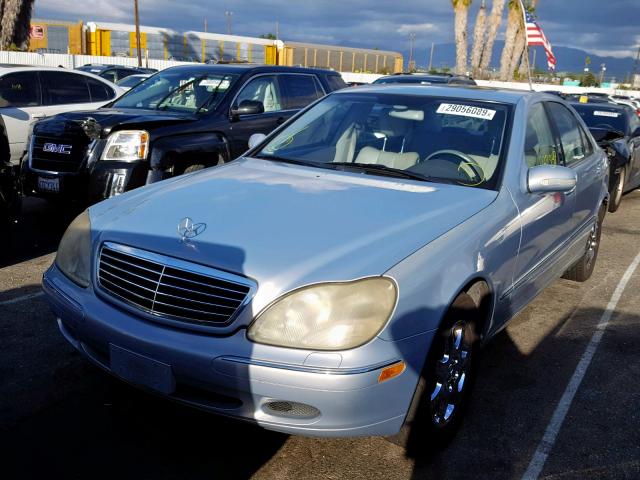 WDBNG70J4YA041819 - 2000 MERCEDES-BENZ S 430 BLUE photo 2