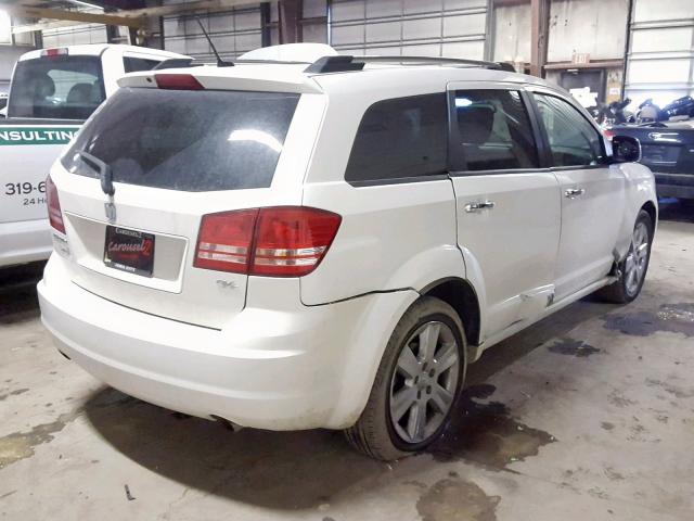 3D4GG67V69T142869 - 2009 DODGE JOURNEY R/ WHITE photo 4