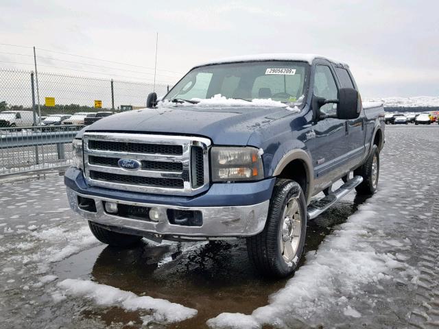 1FTWW31P95EA46491 - 2005 FORD F350 SRW S BLUE photo 2