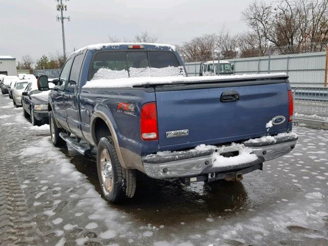 1FTWW31P95EA46491 - 2005 FORD F350 SRW S BLUE photo 3