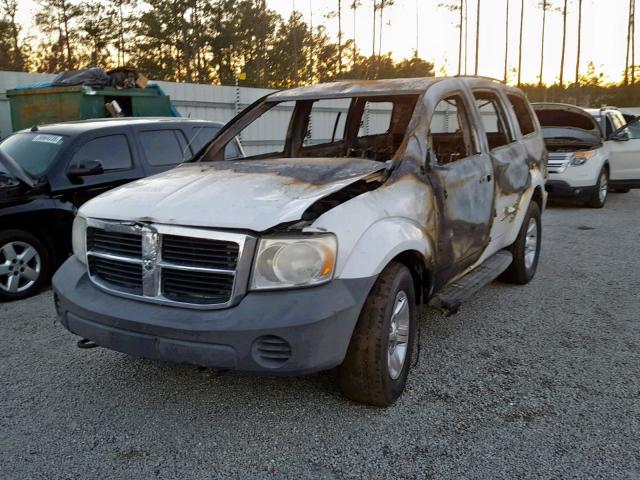 1D8HB38P77F563863 - 2007 DODGE DURANGO SX WHITE photo 2