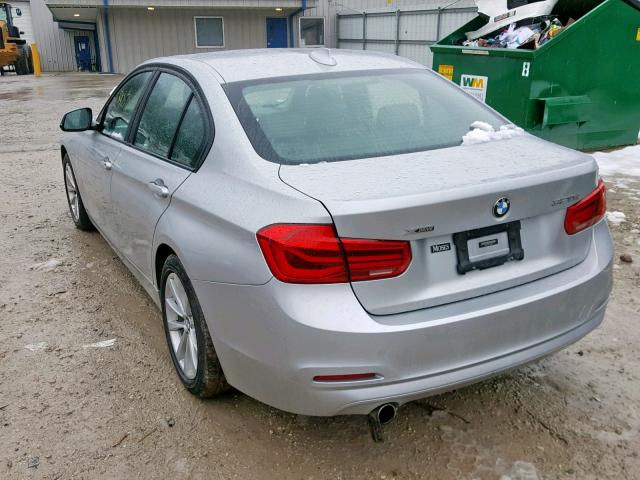 WBA8A3C56JA492342 - 2018 BMW 320 XI SILVER photo 3