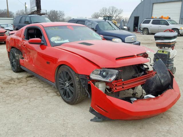 1ZVBP8CH9A5127173 - 2010 FORD MUSTANG GT RED photo 1