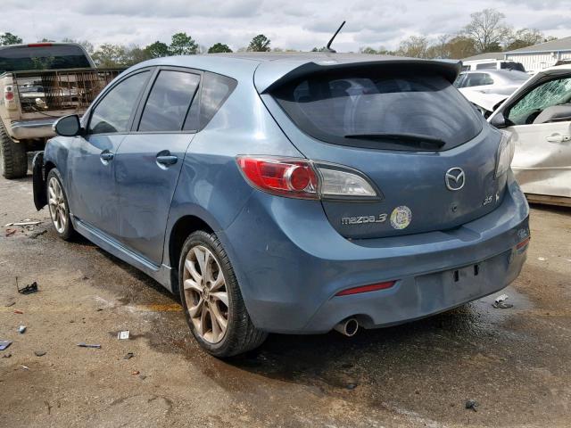 JM1BL1H54A1170671 - 2010 MAZDA 3 S TURQUOISE photo 3