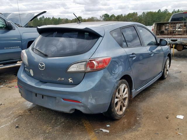 JM1BL1H54A1170671 - 2010 MAZDA 3 S TURQUOISE photo 4