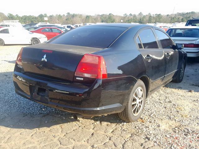 4A3AB56S04E077624 - 2004 MITSUBISHI GALANT LS BLACK photo 4