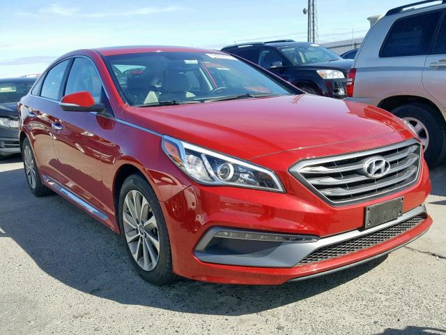 5NPE34AF8HH515740 - 2017 HYUNDAI SONATA SPO RED photo 1