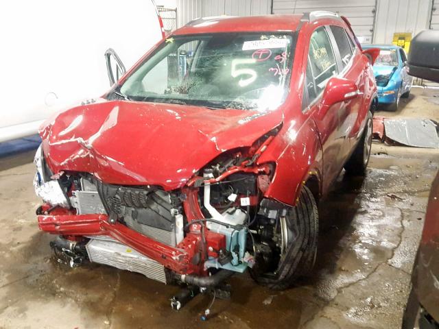 KL4CJGSB3FB164304 - 2015 BUICK ENCORE RED photo 2