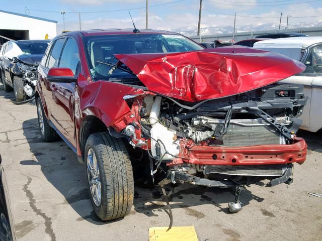 2FMDK4JC8DBB82798 - 2013 FORD EDGE SEL RED photo 1