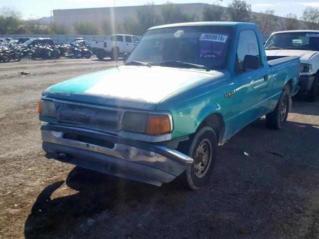 1FTCR10A5PPA43557 - 1993 FORD RANGER BLUE photo 2