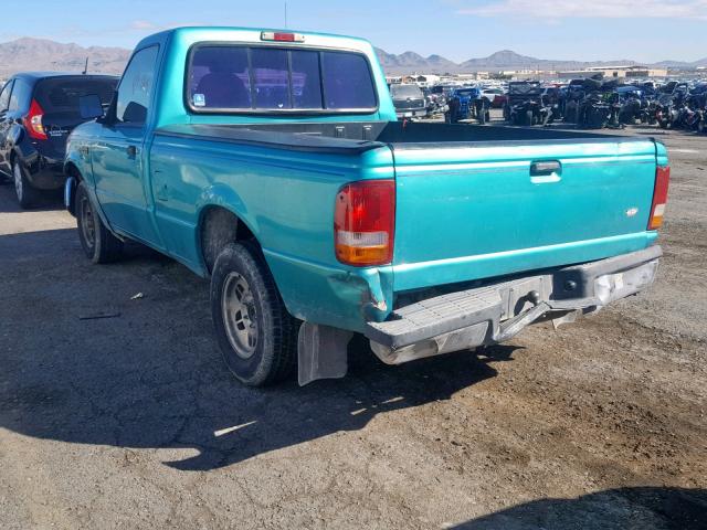 1FTCR10A5PPA43557 - 1993 FORD RANGER BLUE photo 3