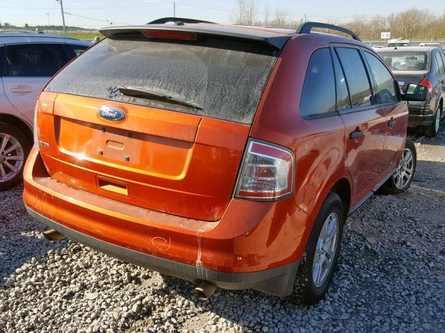 2FMDK36C18BA48952 - 2008 FORD EDGE SE ORANGE photo 4