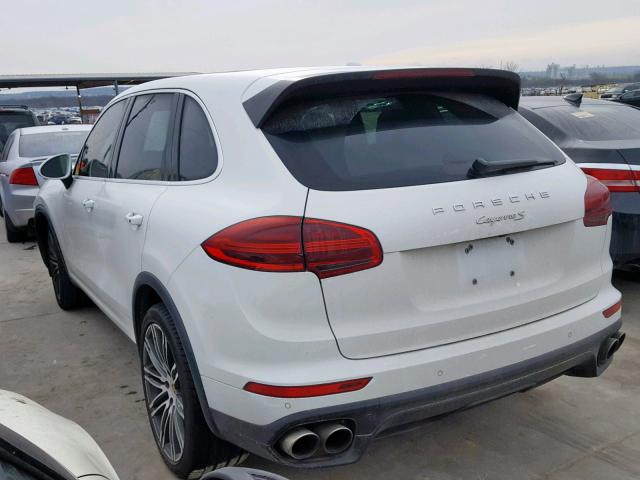 WP1AB2A29FLA58009 - 2015 PORSCHE CAYENNE S WHITE photo 3