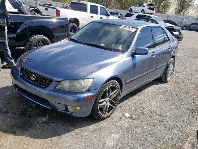 JTHBD192350100882 - 2005 LEXUS IS 300 BLUE photo 2