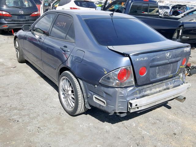 JTHBD192350100882 - 2005 LEXUS IS 300 BLUE photo 3