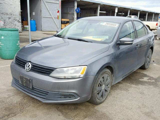3VWDZ7AJ9BM340381 - 2011 VOLKSWAGEN JETTA SE CHARCOAL photo 2