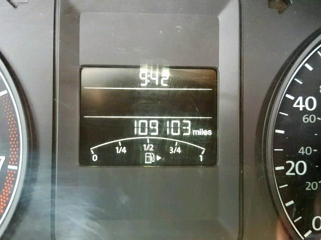 3VWDZ7AJ9BM340381 - 2011 VOLKSWAGEN JETTA SE CHARCOAL photo 8