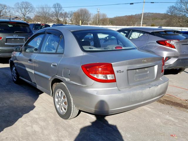 KNADC125936241187 - 2003 KIA RIO SILVER photo 3