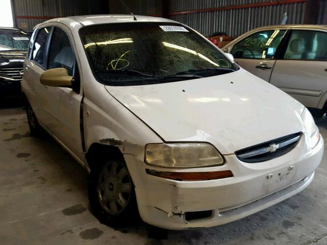 KL1TG62675B309030 - 2005 CHEVROLET AVEO LT WHITE photo 1