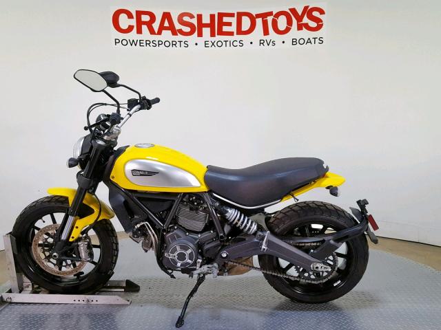 ML015ANMXFT001154 - 2015 DUCATI SCRAMBLER YELLOW photo 5