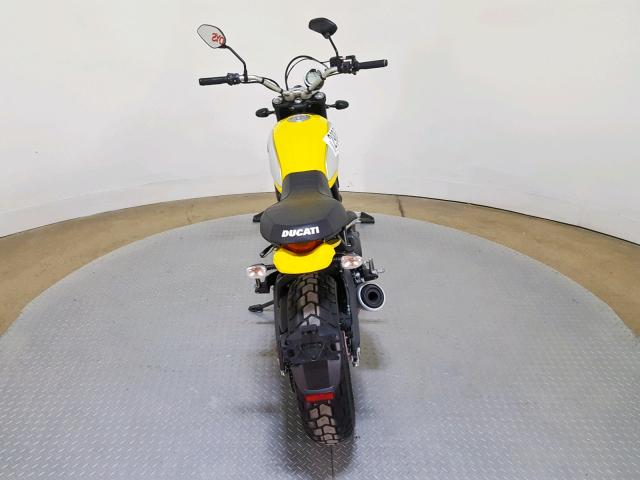 ML015ANMXFT001154 - 2015 DUCATI SCRAMBLER YELLOW photo 9