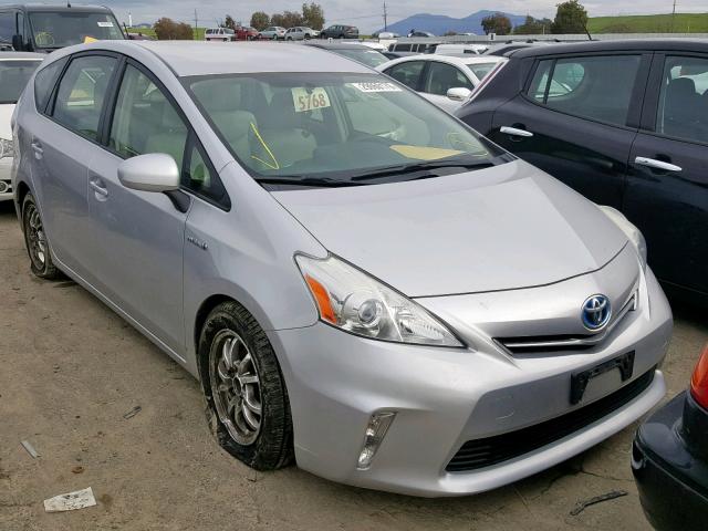 JTDZN3EU1D3189445 - 2013 TOYOTA PRIUS V SILVER photo 1