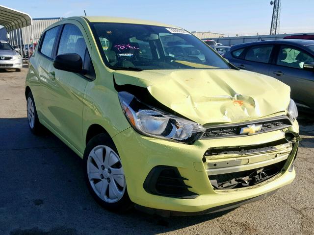 KL8CB6SA0HC720482 - 2017 CHEVROLET SPARK LS YELLOW photo 1