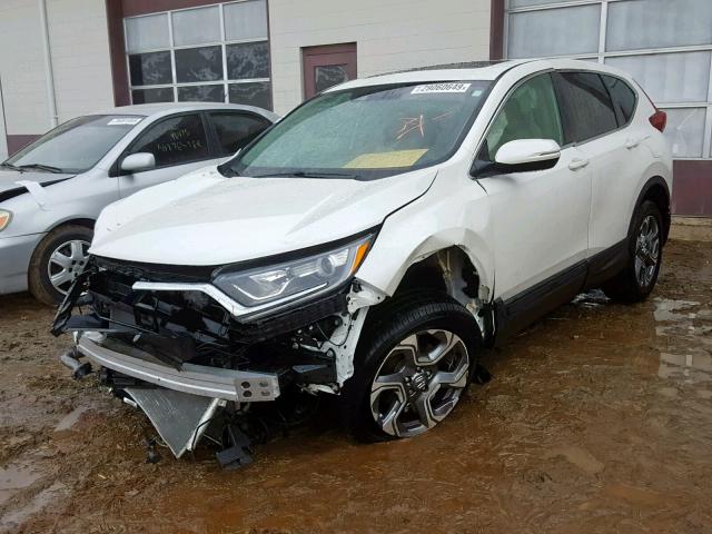 5J6RW2H88HL023848 - 2017 HONDA CR-V EXL WHITE photo 2