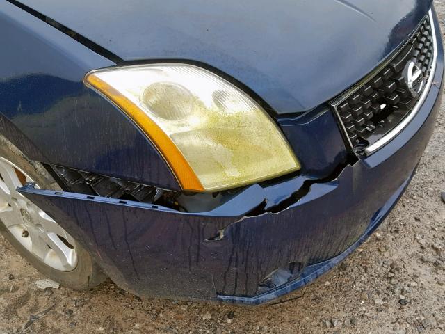 3N1AB61E98L676511 - 2008 NISSAN SENTRA 2.0 BLUE photo 9