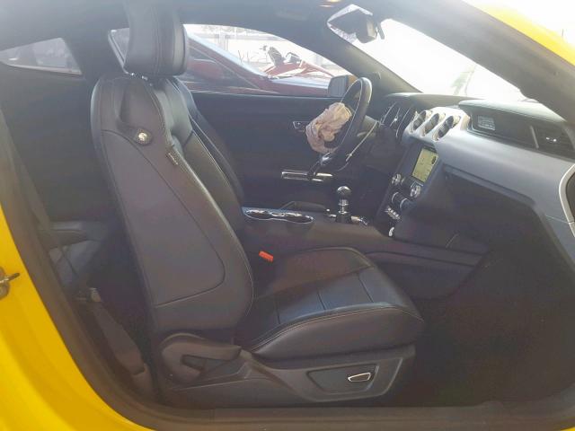 1FA6P8CF4G5298477 - 2016 FORD MUSTANG GT YELLOW photo 5