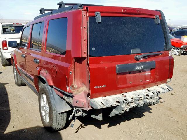 1J8HG48K06C272351 - 2006 JEEP COMMANDER RED photo 3