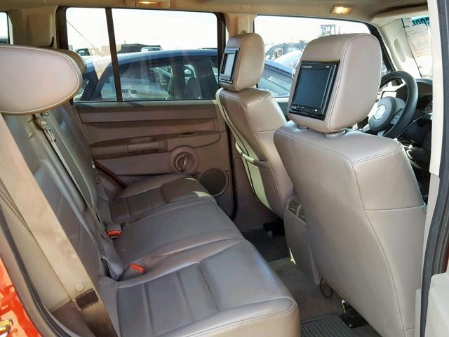 1J8HG48K06C272351 - 2006 JEEP COMMANDER RED photo 6