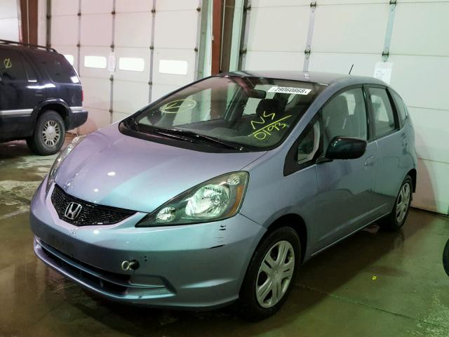 JHMGE8H37BC020193 - 2011 HONDA FIT BLUE photo 2