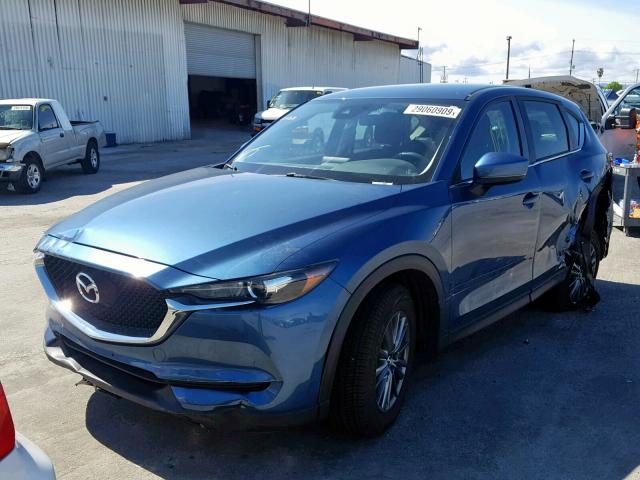 JM3KFABM5J0356191 - 2018 MAZDA CX-5 SPORT BLUE photo 2