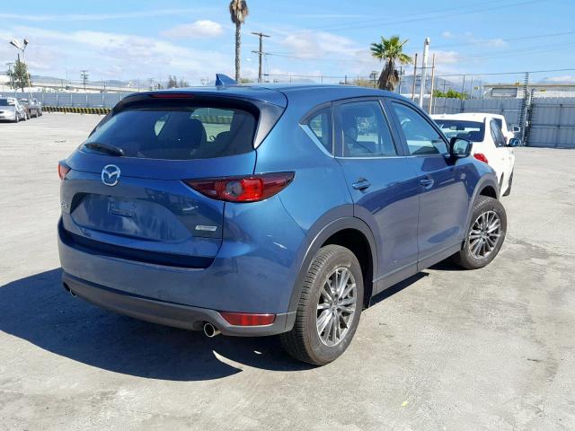 JM3KFABM5J0356191 - 2018 MAZDA CX-5 SPORT BLUE photo 4