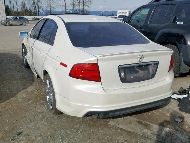 19UUA66286A066990 - 2006 ACURA 3.2TL WHITE photo 3