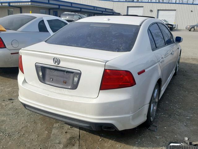 19UUA66286A066990 - 2006 ACURA 3.2TL WHITE photo 4