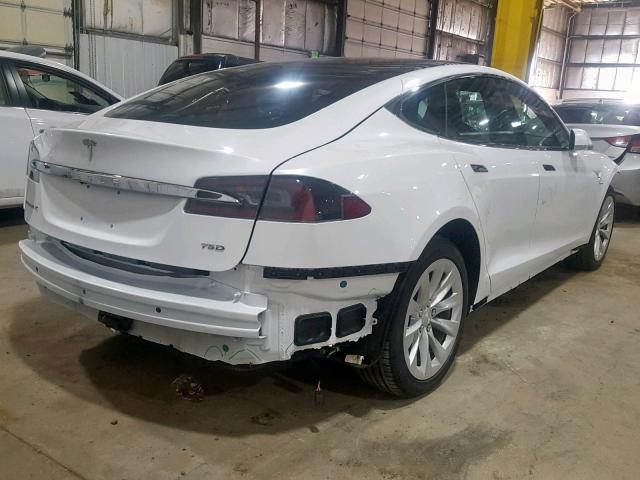 5YJSA1E29JF294278 - 2018 TESLA MODEL S أبيض صورة 4