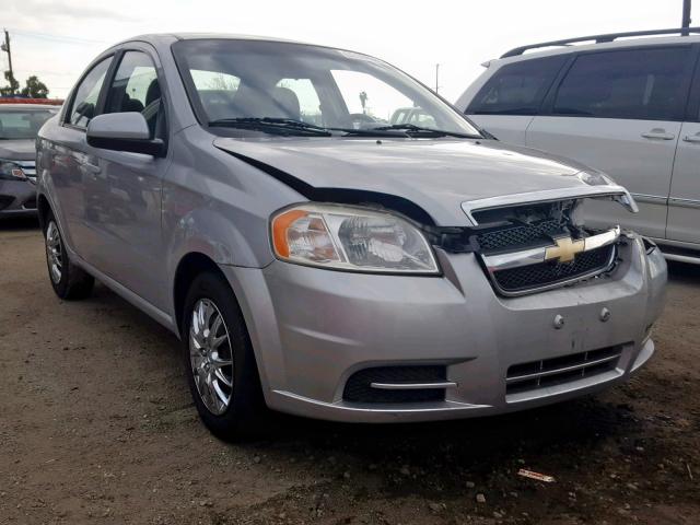 KL1TD5DE8AB120601 - 2010 CHEVROLET AVEO LS SILVER photo 1