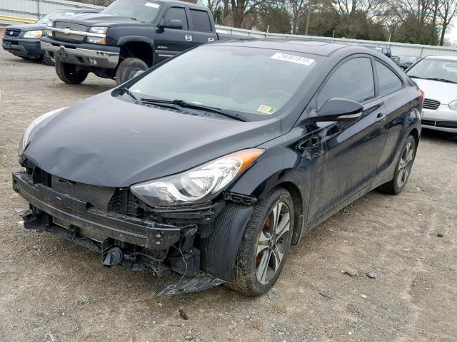 KMHDH6AEXDU022900 - 2013 HYUNDAI ELANTRA CO BLACK photo 2