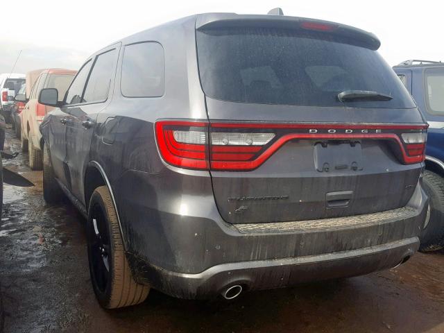 1C4RDJDG9JC307739 - 2018 DODGE DURANGO GT GRAY photo 3