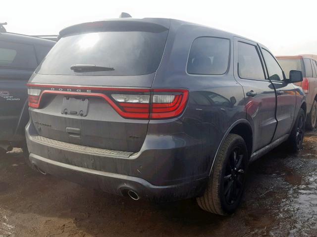 1C4RDJDG9JC307739 - 2018 DODGE DURANGO GT GRAY photo 4