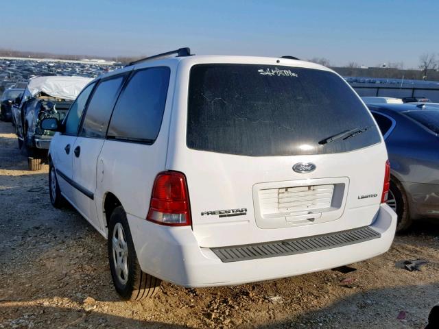 2FMZA51677BA16415 - 2007 FORD FREESTAR S WHITE photo 3