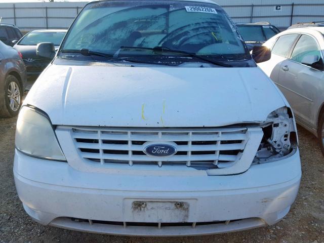 2FMZA51677BA16415 - 2007 FORD FREESTAR S WHITE photo 7